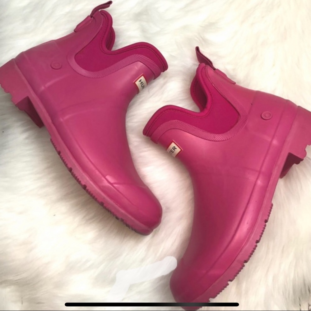 Short hunter rain boots